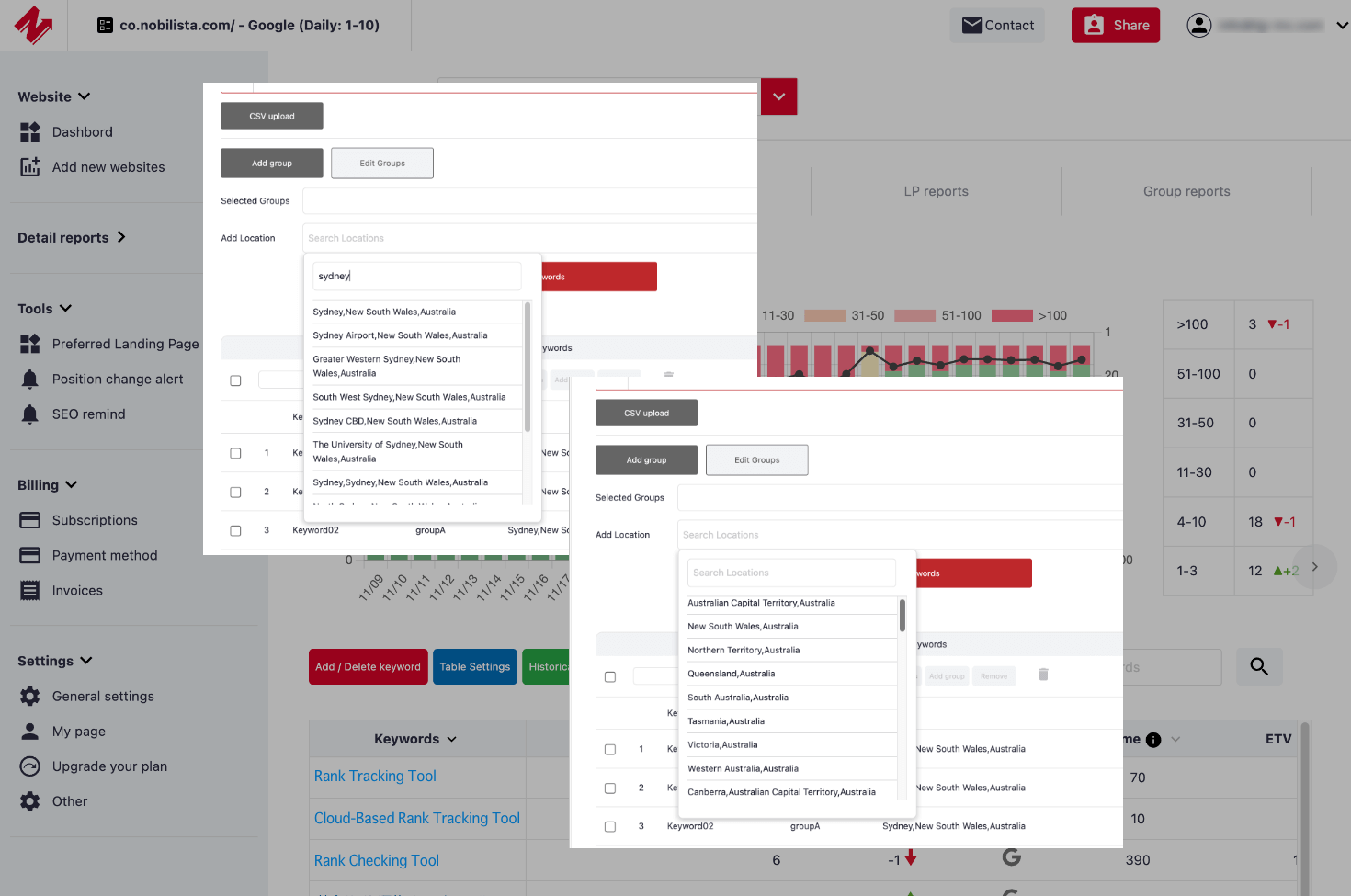 Track Local Search Rankings by Specific Regions — Not Just by Country (Google / Yahoo / Bing)