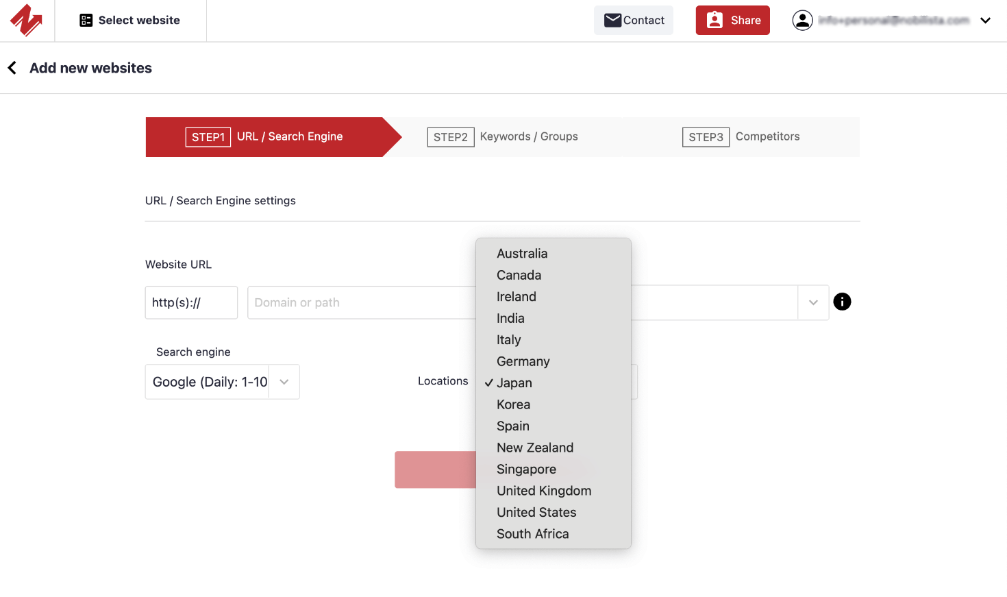 Make your international SEO efforts easier. 14 major countries x Google / Yahoo / Bing
